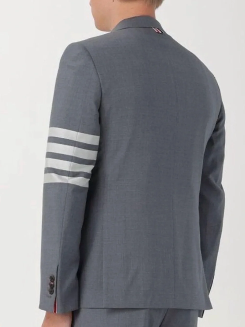 THOM BROWNE Dark Grey Cotton Blazer